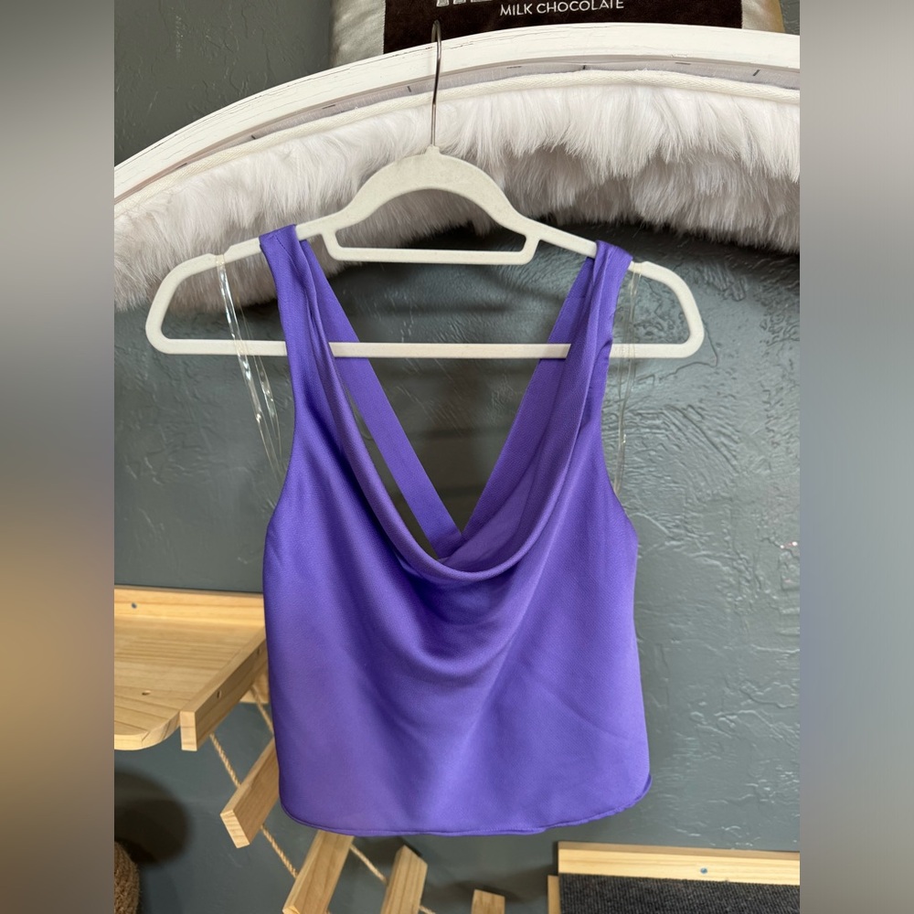 DO+BE Vibrant Purple Sleeveless Blouse (M)